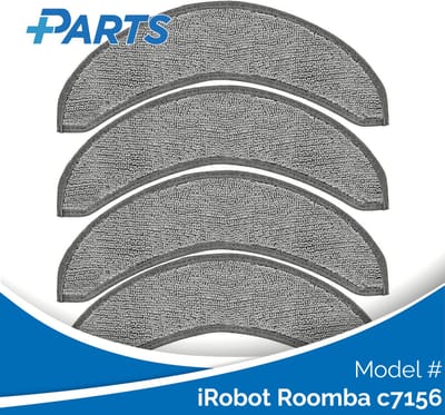 iRobot Roomba c7156 Dweilpads (4 Stuks, Plus.Parts® alternatief voor 4785886)