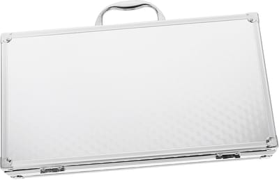 Aluminium Koffer - Harde Aktetas - Veilig Documenten - Vergrendelbaar Metaal - 35x19x6.4 cm - Zilver