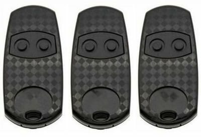 EXCITAT Garagedeuropener - 432EV afstandsbediening - Dual Channel radiografische afstandsbediening - 3 stuks