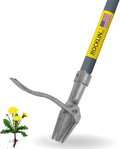 Onkruidtrekker - Wiedegereedschap - Tuinieren Zonder Buigen - Gietijzer Anti-Roest - 21x19x4 cm