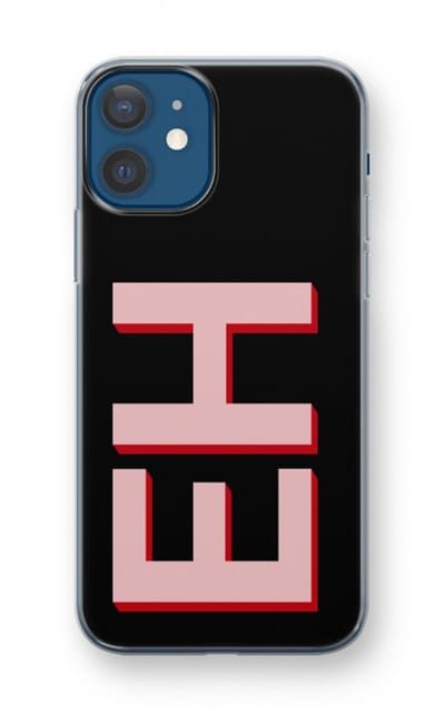 Gepersonaliseerd - Case Company® - Hoesje geschikt voor iPhone 12 mini hoesje - Monogram - Soft Cover Telefoonhoesje - Bescherming aan alle Kanten en Schermrand