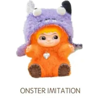 Wakuku Aw Pluizige Trend Leuke Feestserie Blind Box Poppen Tas Hanger Pijn Tas Ornament Ornament Mysteriedoos Schattige Verjaardagscadeaus orange