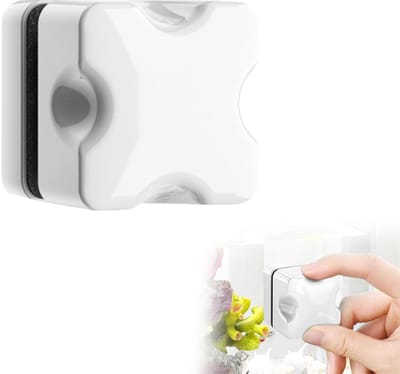 Dailygoods- Aquariumreiniger magnetische borstel - dubbelzijdige borstel - vistank glasreiniger - watervlekken verwijderen - stof verwijderen - gezond vissenleven