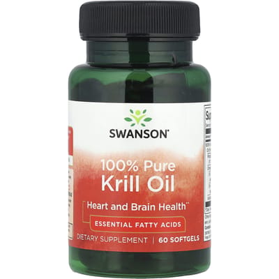 100% Pure Krillolie, 60 Softgels