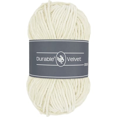 Durable Velvet - 326 ivory - Chenille Garen