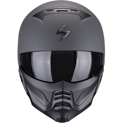Scorpion Exo-Combat II Graphite Donkergrijs Jet Helmet - Helm