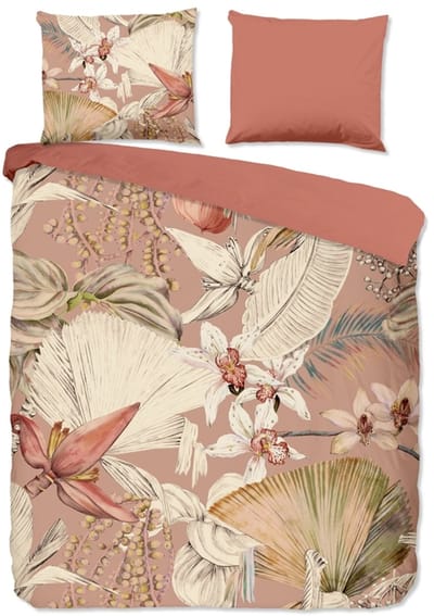 Pure dekbedovertrek ibiza stijl - 1 persoons 140x200/220 cm - Roze - Microvezel