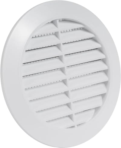 Ventilatie Rooster - Deur Rooster - Luchtcirculatie Verbeteren - Eenvoudige Installatie - 11.8 cm - Wit