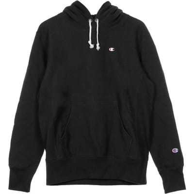Herenhoodie met omgekeerd geweven logo
