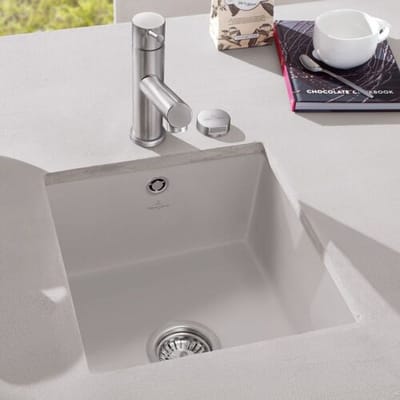 Villeroy & Boch Subway 45 SU undermount sink, drain set with excenter operation 332402R1