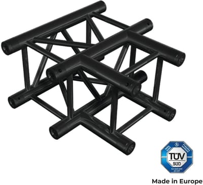 Truss T-splitsing 4-weg hoekstuk - Altura FA34-T35B - Zwart