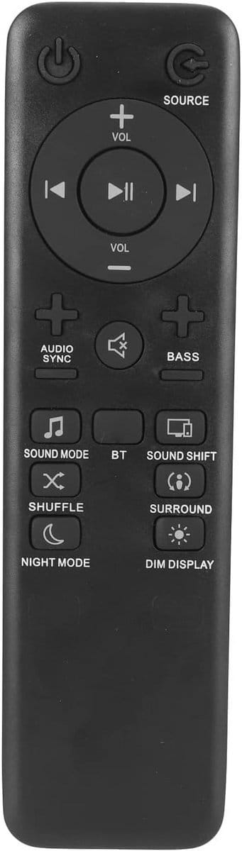 Universele Vervangende Afstandsbediening voor Soundbar BAR 5.1, 2.1 & 3.1 Systemen