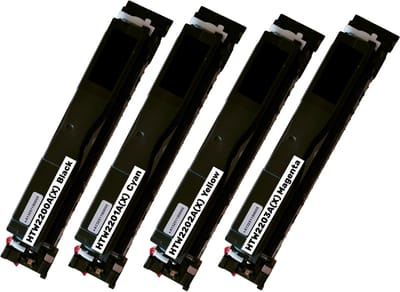 KATRIZ® huismerk Toner MET CHIP - HP 220A(X) - W2200A(X)+ W2201A(X)+W2202A(X)+W2213A/(X) - 4stuks - 7500 paginas Zwart & 5500 paginas per kleur - Geschikt voor HP Color LaserJet Pro 4202dn/4202dw/MFP 4302dw/MFP 4303fdn/MFP 4303fdw/4302fdn/4302fdw