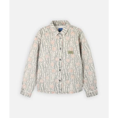 Overhemd Oxbow Twill overhemd van AOP GENTIANA