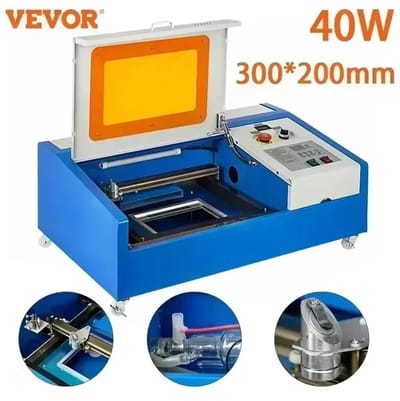 Zolara Laser graveermachine - 40W - Laser cutter - Co2 - Blauw