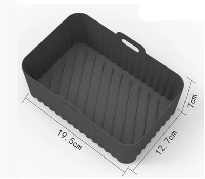 EXCITAT Airfryer accessoire - Airfryer mal - Siliconen - Bakken, Grillen - Zwart