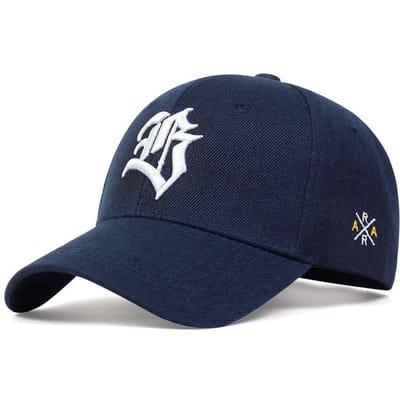 Casquettes de Baseball Unisexes Broderie Géométrique Lettres Gothiques Printemps et Automne Extérieur Réglables Casquettes Décontractées Chapeau Anti-Soleil Adjustable blue