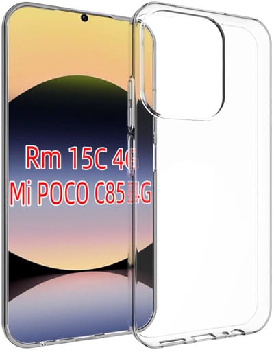 MobyDefend Hoesje - Geschikt voor Xiaomi Redmi 15C 4G - Transparante TPU Backcover - Volledig Doorzichtig