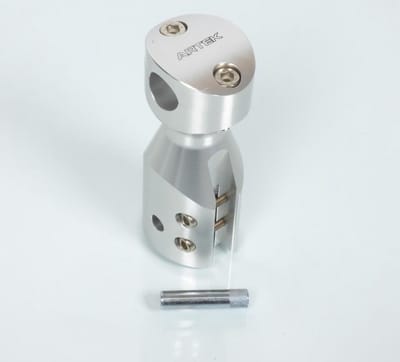 stuurpen artek scooter peugeot 50 speedfight alu zilver voor stuur Ø22