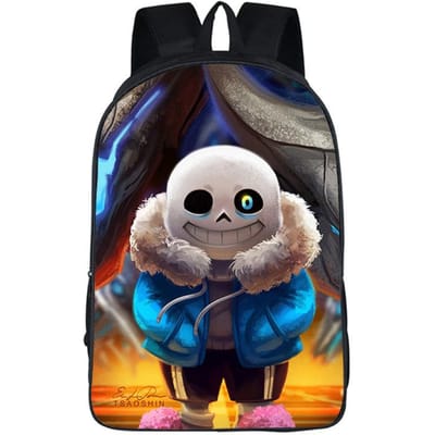 Undertale Cartoon Rugzak Schooltas 40cm/15.7inch Rugzak Boekentassen Computer Rugzak voor Jongen Meisje Beste Cadeau