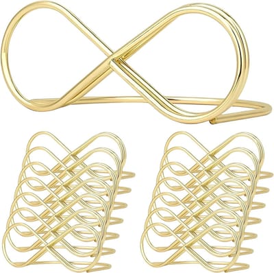 15 Stuks Tafelhangers voor Menu en Kaart, Gouden Kaarthouders voor Tafelnummer en Decoratie voor Bruiloften en Verjaardagen