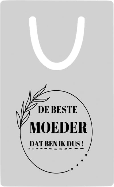 Hacebo® - de beste moeder dat ben ik dus metalen boekenlegger - Moeder - mama - Moeder cadeautjes - moederdag - verjaardag - geschenk - kado Bladwijzer boekenleggers - 7.6 cm x 5cm