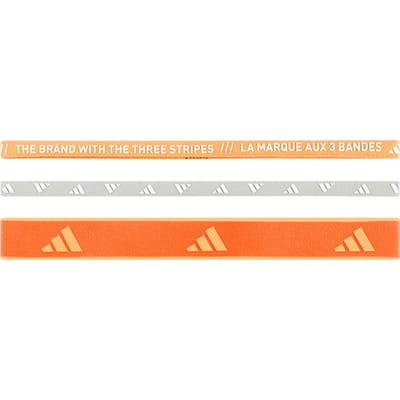 Adidas Multiple Width Training Hoofdband 3 Eenheden Oranje 58 cm