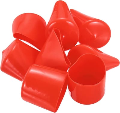 Rubberen Eindkapjes - Beschermdoppen PVC - Meubels Beschermen - Flexibel Zacht Materiaal - 8 Stuks 38mm - Rood