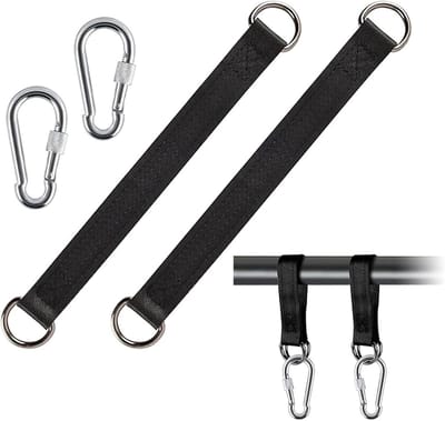 Hangmat Bevestiging Set - Ophangbanden D-ring - Buiten Ontspannen - Tot 200 kg Draagkracht - 2 Stuks 295 cm