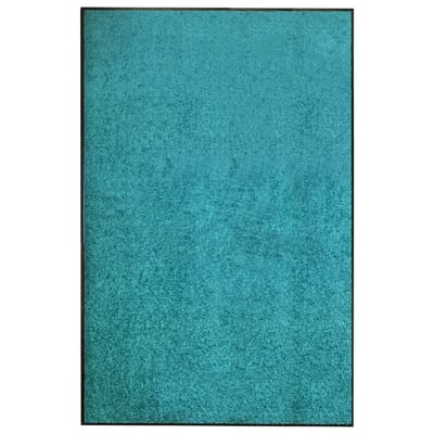 vidaXL - Deurmat - wasbaar - 120x180 - cm - cyaan