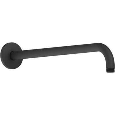 Duravit Douchearm 41 cm Wandmontage Rond Metaal Zwart Mat – Regendouche Arm Universeel 1/2" Aansluiting