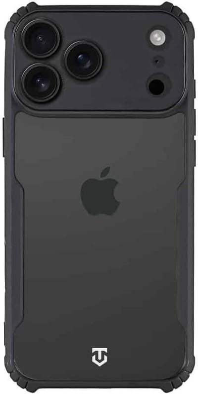 Tactical iPhone 17 Pro Max Quantum Stealth Cover – Transparant Hoesje – Clear Black