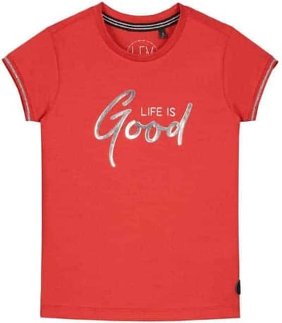 Levv T-shirt - Shortsleeve Gijsje fiery red - maat 92