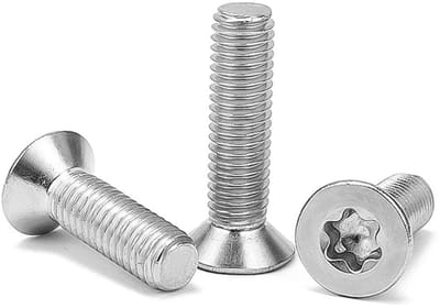 Dailygoods- Machineschroeven M8 x 40 mm - Verzonken Torx - Roestvrij Staal A2 V2A - 5 Stuks - Voor Machines/Meubels - Universeel Gebruik - Schroeven