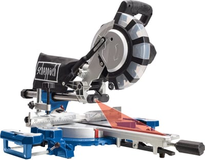 Scheppach Afkort-trekverstekzaag HM254SPX - 2200W | 255mm | Laser, LED en draaitafel | 2 zaagbladen