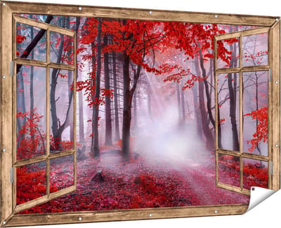 Gards Tuinposter - 90x60 cm - Tuindoek - Tuindecoratie - Wanddecoratie buiten - Tuinschilderij