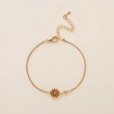 Maevi® Armband - Geboortebloem & Geboortesteen - Maand: November - Kleur: Goud - Hoge Kwaliteit - Luxe Armband - Kraamcadeau / Geboorte Cadeau / Verjaardag Cadeau - RVS / Roestvrijstaal - Verkleurt Niet - Armband / Bracelet - Incl. Kado Verpakking