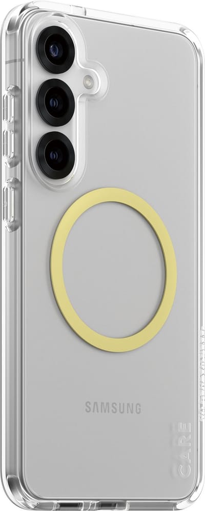 CARE by PanzerGlass Flagship Case Transparent Urban Combat w. Chardonnay QI Compatible Samsung Galaxy S25+