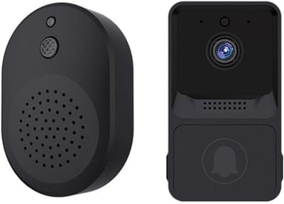 Draadloze Deurbel - Videofoon Camera - Veilige Toegang - 1080P HD Beeld - 12 x 8 x 2 cm - Zwart