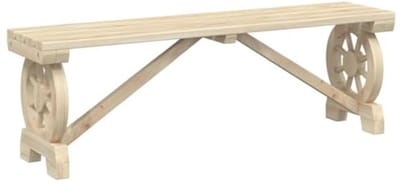 Houten Tuinbank 115 cm - Duurzaam en Robuust Voor Buiten