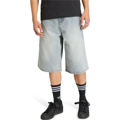 Adidas Denim Shorts Korte Broeken Heren - Blauw - Maat L - Katoen Jersey