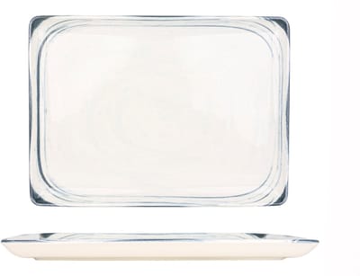 Kütahya Porselen Serveerschaal - Frame - Porselein - 35x26 cm - set van 2