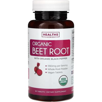 Biologische Bietenwortel met Biologische Zwarte Peper, 60 Tabletten