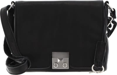 FREDsBRUDER Leren Schoudertas Treasure Crossbag Black Zwart