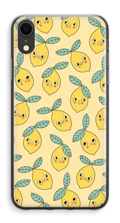 Case Company® - Hoesje geschikt voor iPhone XR hoesje - Citroenen - Soft Cover Telefoonhoesje - Bescherming aan alle Kanten en Schermrand