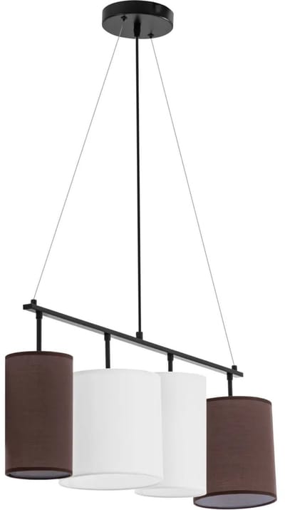 Hanglamp - 4 lichtbronnen - Stoffen kappen - Uniprodo