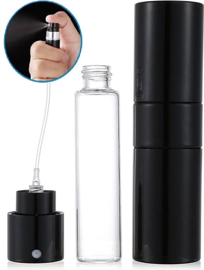 Luxe Parfumverstuiver I Parfum Flesje I Mini Parfum Flesje I Reisflesje Parfum I Reisflesje I Hervulbaar I 8 ML I Zwart