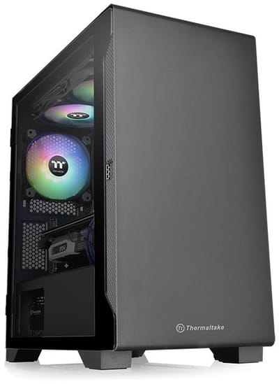 THERMALTAKE S100 Zwart - Doos zonder voeding - Minitower - Micro-ATX-formaat