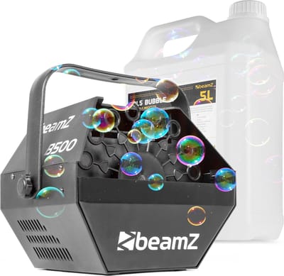 Bellenblaasmachine - BeamZ B500 bellen blaasmachine met 5 liter bellenblaasvloeistof - Hoge bellenproductie!