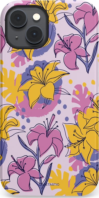 Casetastic Hoesje Geschikt voor Apple iPhone 14 Magsafe - Stijlvolle Beschermende Duo-layer Case - Flora Fantasia